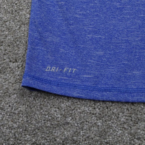 Nike Swim Shirt Mens XL Blue Dri-Fit Polyester Short Sleeve Crewneck Pullover - Picture 3 of 9